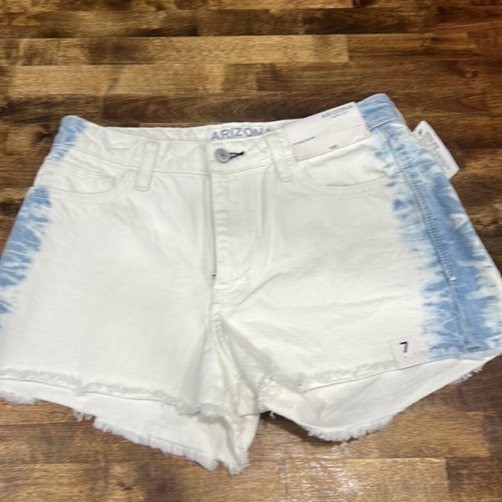 🟣NWT WOMEN'S ARIZONA FADED WHITE/ BLUE JEAN